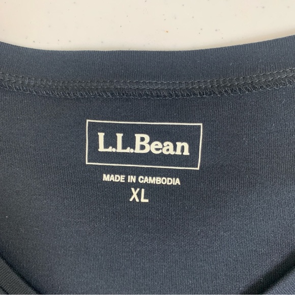 LL Bean cotton V-neck 3/4 sleeves intrinsik a/c Women’s Tee-XL - Picture 3 of 13